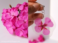 Journey into Creativity Laminated Flower Earrings